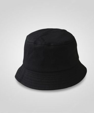 plain black bucket hat, classic unisex sun hat, wide brim casual hat, everyday accessory