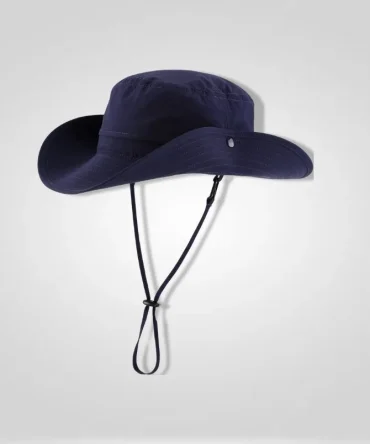navy blue boonie hat with chin strap, Connectyle Men's Waterproof Sun Hat UPF 50+ for fishing, hiking, gardening, outdoor activities